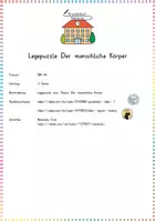Vorschau - Spiele - Der menschliche Körper (Organe & Skelett): Legepuzzle - Sachunterricht - Kl. 3/4 - Seite 1