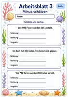 Vorschau - Arbeitsblätter - Schätzaufgaben Klasse 3 | Mathematik Klasse 3 | 6 Arbeitsblätter als PDF - Seite 3