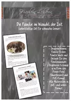 Vorschau - Arbeitsblätter - Familie im Wandel der Zeit - früher, heute und die Gründe (für schwache Lerner, inklusiv); Gruppenarbeit - Deckblatt