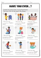 Vorschau - Arbeitsblätter - Present Perfect üben: "Have you ever...?" – Differenzierte Arbeitsblätter Englisch (Klasse 6/7) - Seite 2