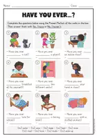 Vorschau - Arbeitsblätter - Present Perfect üben: "Have you ever...?" – Differenzierte Arbeitsblätter Englisch (Klasse 6/7) - Seite 3