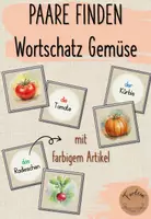 Vorschau - Spiele - Gemüse: Paare finden - DaZ - Deckblatt