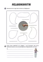 Vorschau - Arbeitsblätter - Religionkritik ⎮ Einstieg - Mindmap für Klasse 10 bis 13 - Seite 1