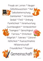Vorschau - Poster - Eichhörnchenklasse - Poster | Klassenraumdekoration (Klassentier) - Seite 3
