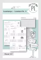 Vorschau - Arbeitsblätter - Lesetempo Lesetest Nr. 4 (Klasse 1/2) in A- und B-Variante - Deckblatt