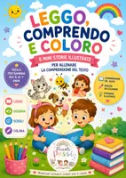 anteprima - Opere didattiche / Libri di testo - LEGGO, COMPRENDO E COLORO - Pagina di copertina