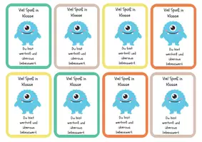 Vorschau - Bildkarten - Abschlussgeschenk, Affirmationskarten, Klasse 1,2,3,4 - Seite 3