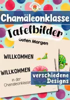 Vorschau - Präsentationen/Tafelbilder - Chamäleonklasse - Tafelbilder (Klassentier) - Deckblatt