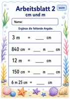 Vorschau - Arbeitsblätter - Kilometer Meter Zentimeter | Mathematik Klasse 3 | 6 Arbeitsblätter als PDF - Seite 2