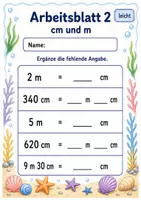 Vorschau - Arbeitsblätter - Millimeter Zentimeter Meter | Mathematik Klasse 3 | 6 Arbeitsblätter als PDF - Seite 2