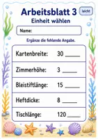 Vorschau - Arbeitsblätter - Millimeter Zentimeter Meter | Mathematik Klasse 3 | 6 Arbeitsblätter als PDF - Seite 3