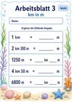 Vorschau - Arbeitsblätter - Längen Umwandeln | Mathematik Klasse 3 | 6 Arbeitsblätter als PDF - Seite 3