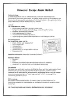 Vorschau - Stundenentwürfe - Escape-Room Deutsch Herbst: Das Geheimnis des Herbstwaldes (Klasse 5–8) - Seite 1