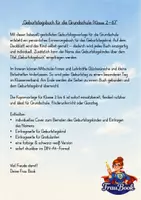 Vorschau - Mal- und Bastelvorlagen - Geburtstagsrituale – Vorlage Klasse 1–4 - Seite 1