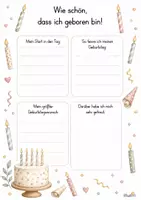 Vorschau - Mal- und Bastelvorlagen - Geburtstagsrituale – Vorlage Klasse 1–4 - Seite 3