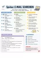 Vorschau - Poster - E-Mail schreiben – Aufbau, Formulierungshilfen & Beispiel - Deckblatt