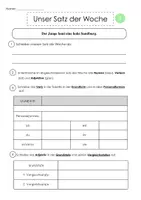 Vorschau - Arbeitsblätter - Satz der Woche / Klasse 4 / 32 Grammatikübungen für die Grundschule - Seite 3