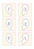 Vorschau - Spiele - FREEBIE: Finde das Pärchen Verliebte Zahlen / Verliebte Zahlen üben / Verliebte Zahlen Mathematik - Seite 3