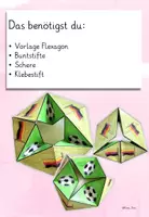 Vorschau - Mal- und Bastelvorlagen - Flexagon Fidget Fußball – Bastelprojekt zur WM (Kunst Klasse 1, 2, 3, 4 mit Anleitung & Vorlagen) - Seite 2