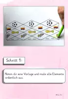 Vorschau - Mal- und Bastelvorlagen - Flexagon Fidget Fußball – Bastelprojekt zur WM (Kunst Klasse 1, 2, 3, 4 mit Anleitung & Vorlagen) - Seite 3