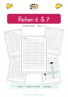 Vorschau - Arbeitsblätter - Einmaleins - Reihen 6 & 7 - Seite 1