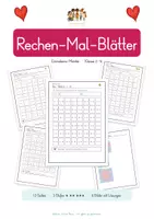 Vorschau - Arbeitsblätter - Einmaleins - Rechen-Mal-Blätter - Seite 1
