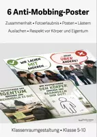 Vorschau - Poster - 6 Anti-Mobbing Plakate/Poster, Klasse 5-10 - Deckblatt