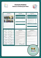 Vorschau - Arbeitsblätter - Gesetz zur Erhaltung der Masse - Deckblatt