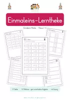 Vorschau - Arbeitsblätter - Einmaleins - Lerntheke (10 Stationen) - Seite 1