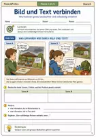 Vorschau - Arbeitsblätter - Bild und Text verbinden Sommertraining Arbeitsheft Klasse 5 bis 6 Informationen kombinieren - Deckblatt
