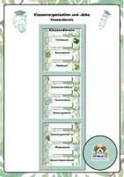 Vorschau - Anderer Materialtyp - Organisationsposter für Klassendienste - Deckblatt