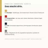 Vorschau - Anderer Materialtyp - Kommasetzung Übungskartei „Komma, klar!" – 20 Karten, 3 Niveaus, Selbstkontrolle (Klasse 5–8) - Seite 1