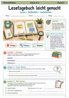 Vorschau - Arbeitsblätter - Deutsch Sommertraining Mediumbundle Klasse 5 bis 6 Lesen Rechtschreibung Grammatik und Schreiben - Seite 1
