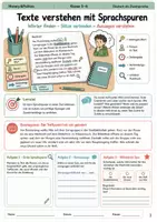 Vorschau - Arbeitsblätter - Leseverstehen Deutsch als Zweitsprache Arbeitsheft Klasse 5 bis 6 Sprachspuren erkennen und Texte verstehen - Deckblatt