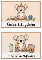 Vorschau - Poster - Stundenplankarten Koala-Klasse | 24 Fächerkarten - Seite 2