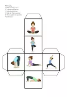 Vorschau - Mal- und Bastelvorlagen - Yoga Würfel - Seite 2