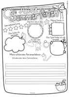 Vorschau - Arbeitsblätter - Sommerferien-Rückblick | Sommerferien-Reflexion | Klasse 1-4 - Seite 3