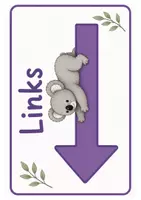 Vorschau - Poster - Richtungspfeile Koala-Klasse | Links & Rechts - Seite 1