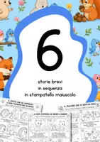 anteprima - Esercizi - Storie brevi in sequenza in stampatello maiuscolo - Pagina di copertina