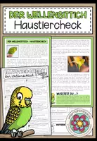 Vorschau - Arbeitsblätter - Der Wellensittich - Haustiercheck - Deckblatt