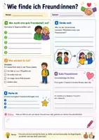 Vorschau - Stundenentwürfe - 5 Arbeitsblätter zu Freundschaft: Was ist Freundschaft und wie entsteht sie? - Seite 3
