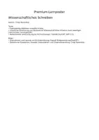 Vorschau - Arbeitsblätter - Premium_Lernposter_Wissenschaftliches_Schreiben_mit_Deckblatt_v2 - Seite 1