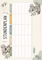 Vorschau - Poster - Stundenplan Koala-Klasse | 9 Designs - Seite 1