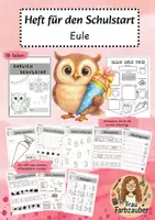 Vorschau - Arbeitsblätter - Eulenklasse Heft Einschulung Eule Schulanfang - Deckblatt