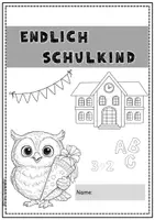 Vorschau - Arbeitsblätter - Eulenklasse Heft Einschulung Eule Schulanfang - Seite 1
