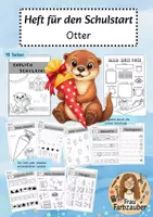 Vorschau - Arbeitsblätter - Otterklasse Heft Einschulung Otter Schulanfang - Deckblatt