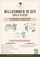 Vorschau - Poster - Willkommensschilder &Türschilder Koala-Klasse - Deckblatt