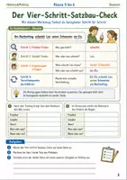 Vorschau - Arbeitsblätter - Deutsch Sommertraining Minibundle Klasse 5 bis 6 Satzglieder Satzbau Textplanung Erzählung und Bericht - Seite 3