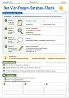 Vorschau - Arbeitsblätter - Satzbau verbessern Sommertraining Arbeitsheft Klasse 5 bis 6 abwechslungsreich und verständlich schreiben - Seite 2