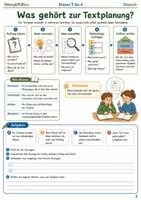 Vorschau - Arbeitsblätter - Texte planen Sommertraining Arbeitsheft Klasse 5 bis 6 Stichworte Reihenfolge und Aufbau sicher entwickeln - Seite 1